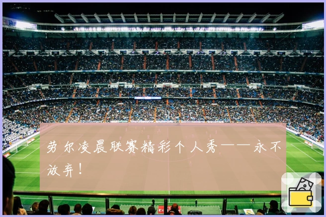 劳尔凌晨联赛精彩个人秀——永不放弃！